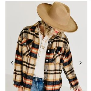 Mod boutique Luna plaid shacket large